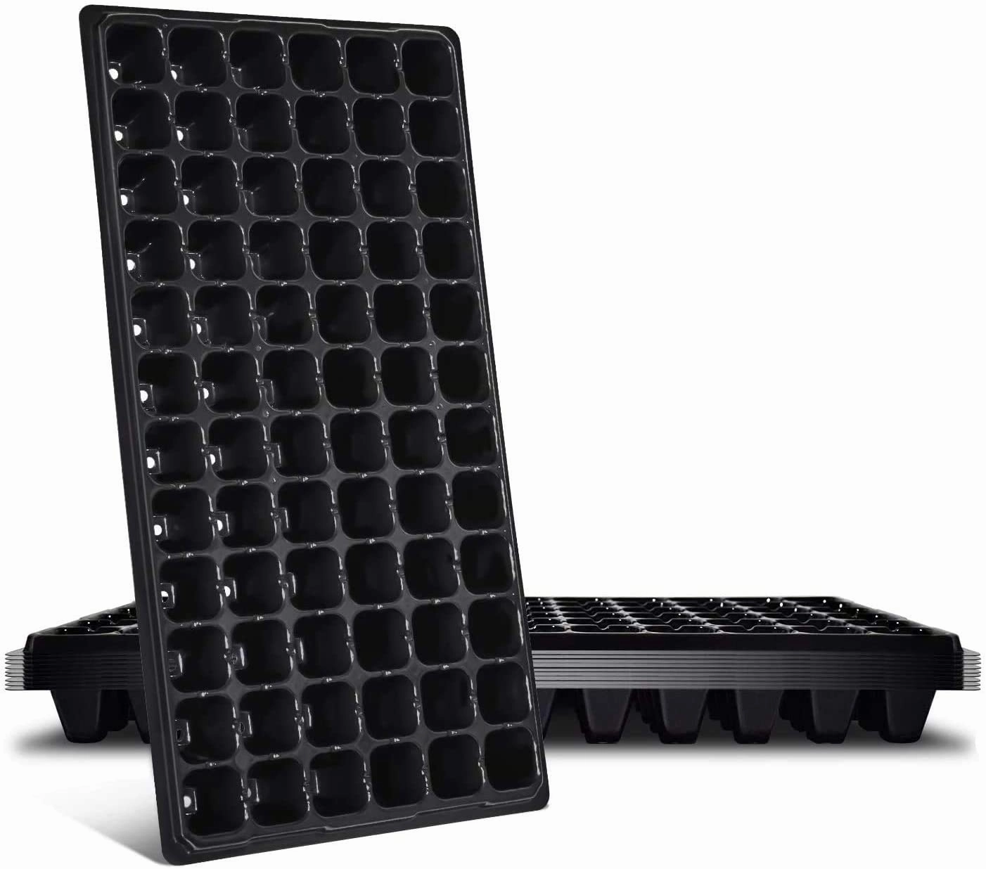 10 Pack of 72 Cell Seedling Trays with Drain Holes, 720 Cells