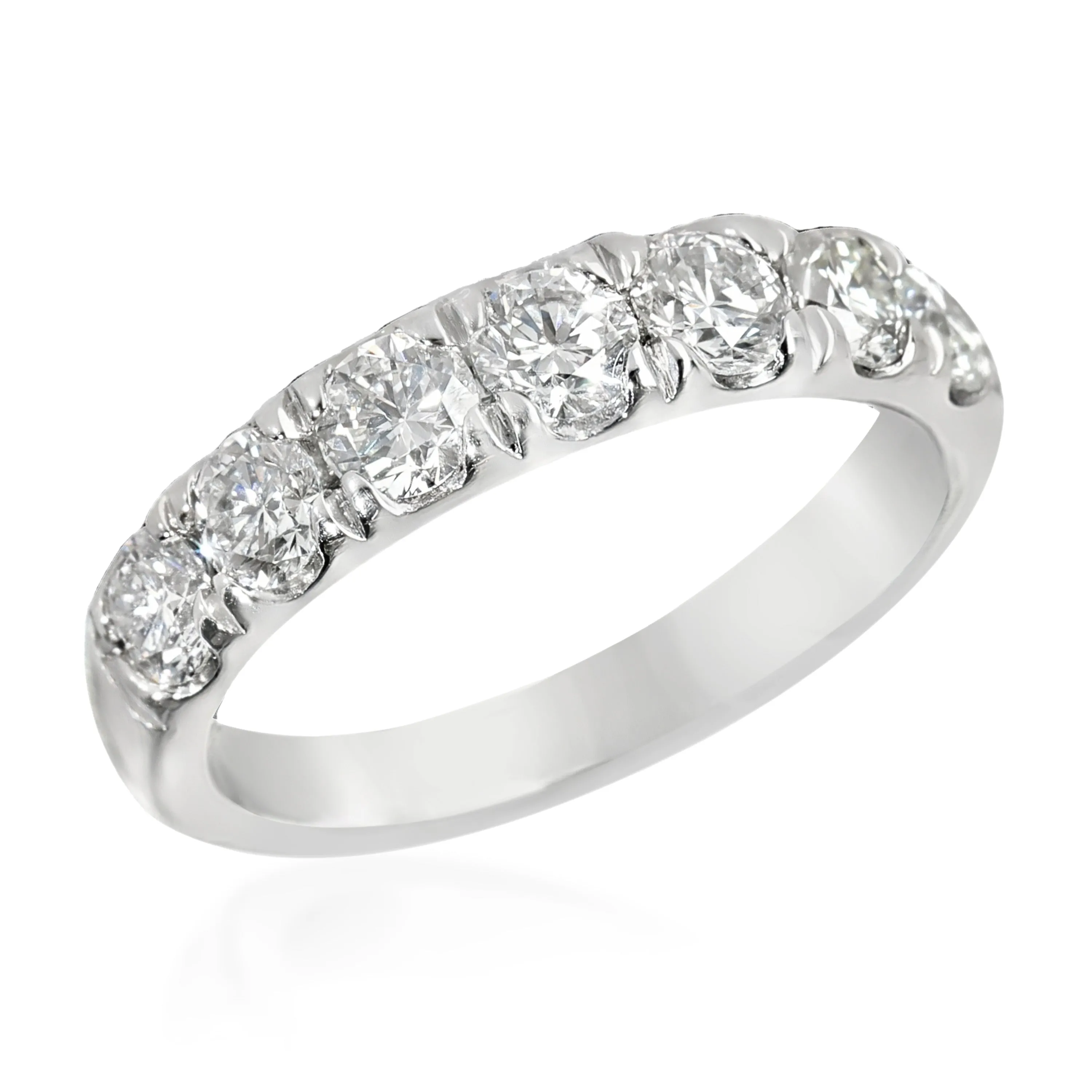 1.3 ctw White Gold Lab-Grown Diamond Wedding Band