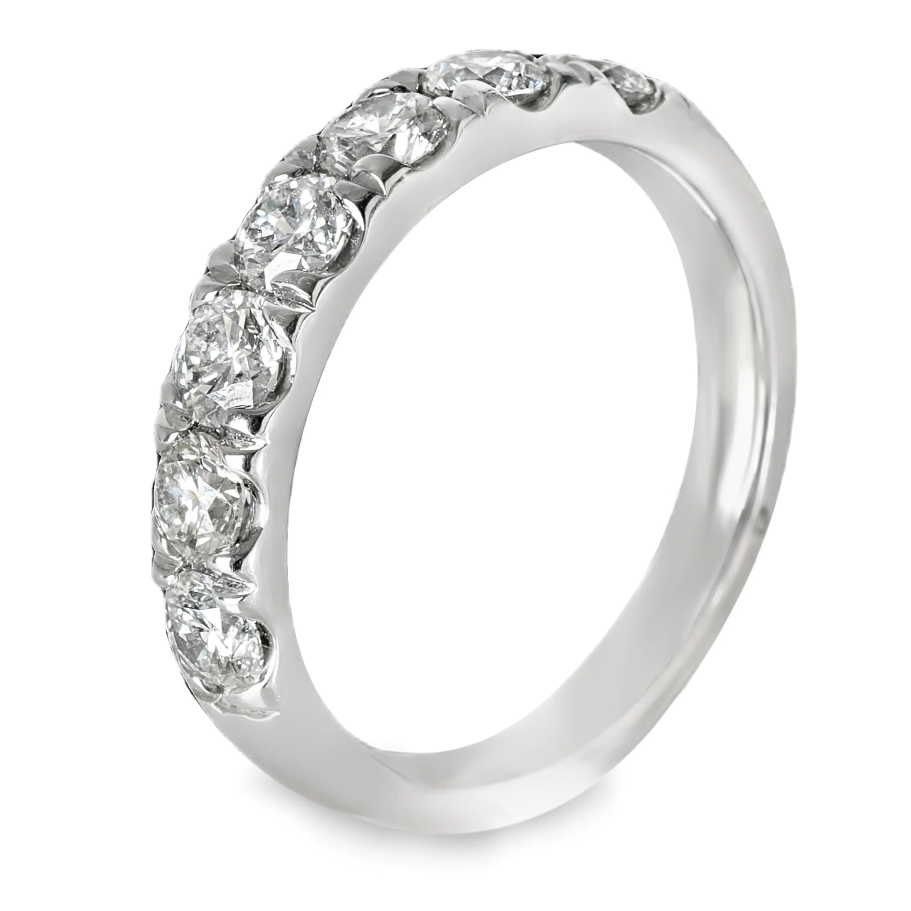 1.3 ctw White Gold Lab-Grown Diamond Wedding Band