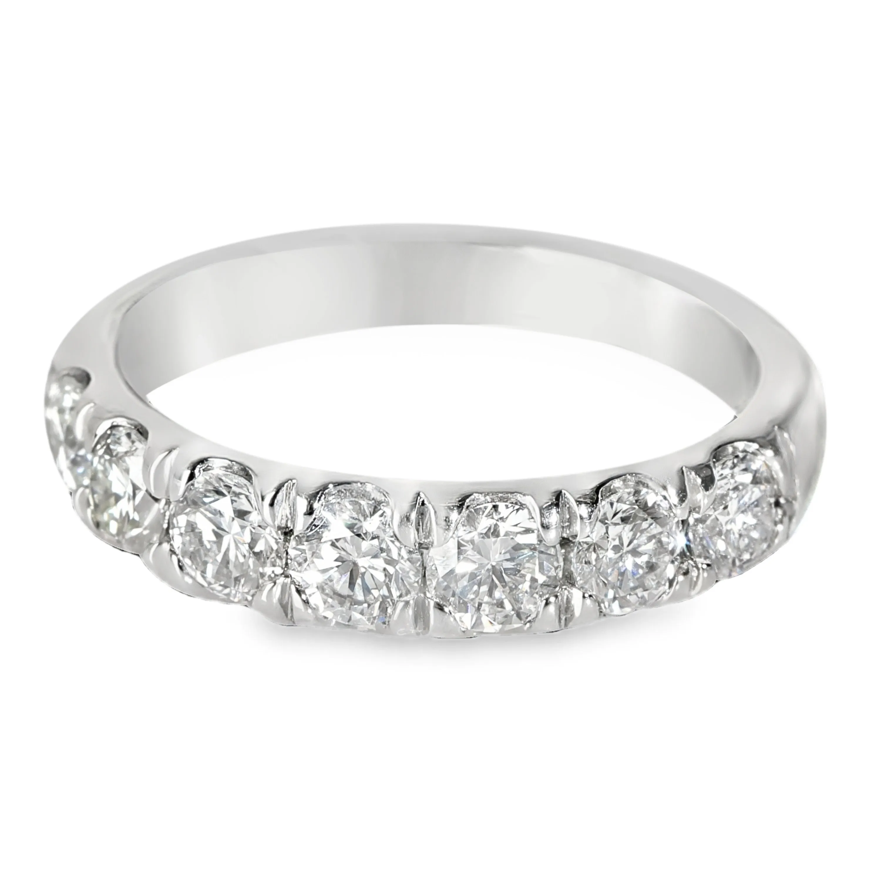 1.3 ctw White Gold Lab-Grown Diamond Wedding Band