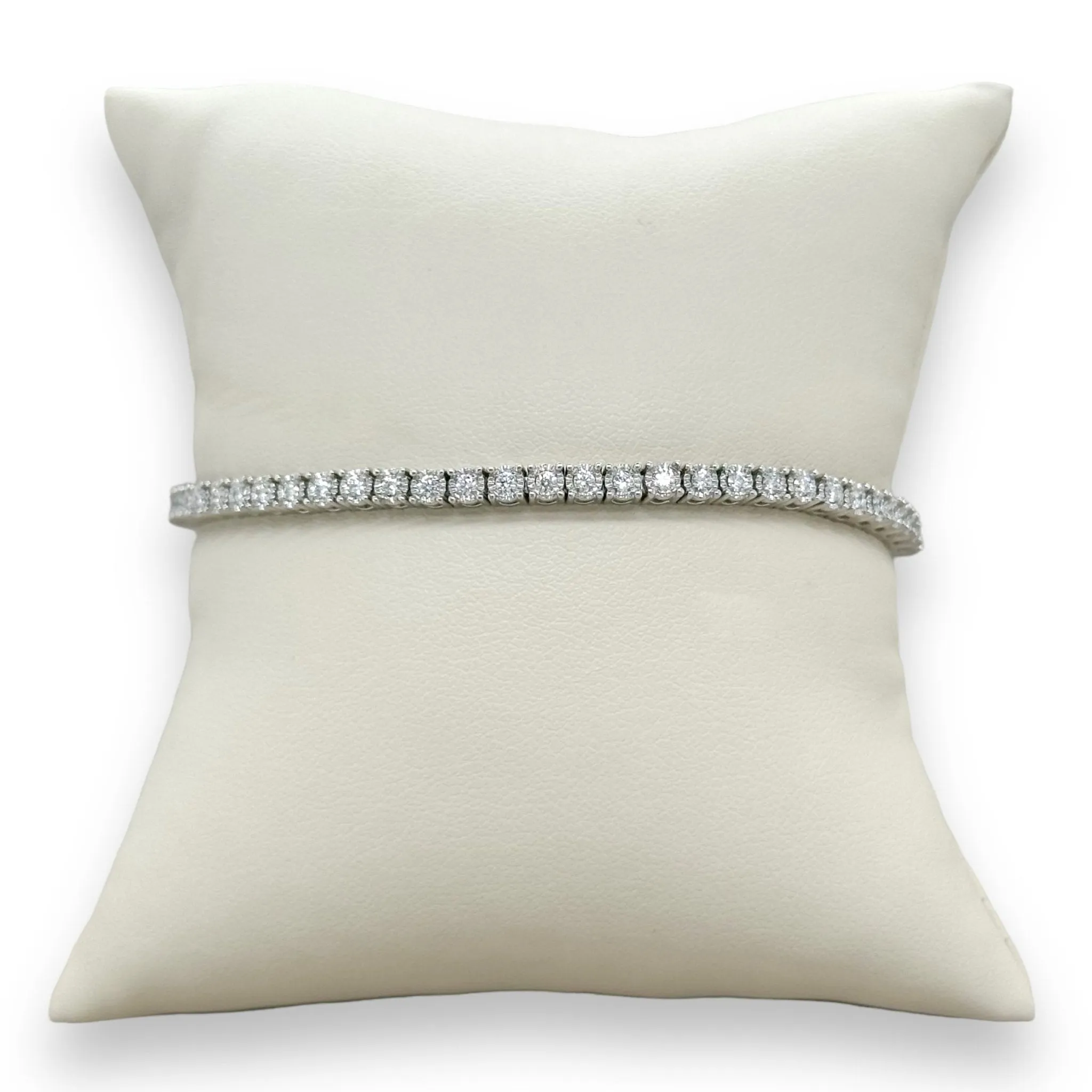 14K W Gold 1.04ctw G/SI1 Diamond Tennis Bracelet