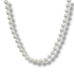 14K W Gold 18" 4.5X5mm FWP Necklace