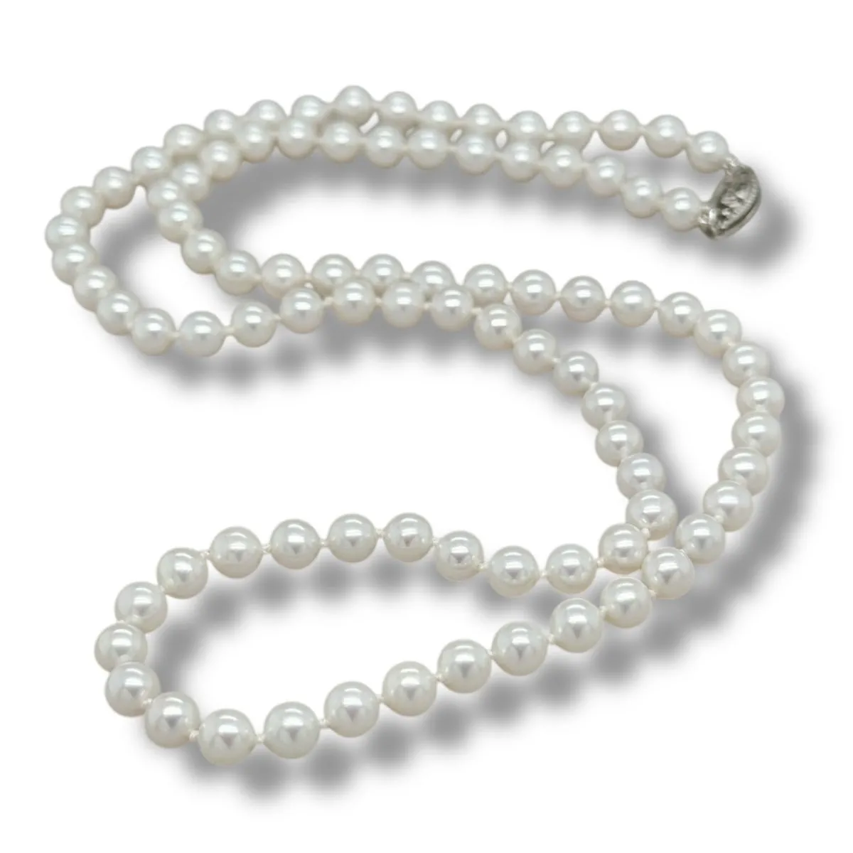 14K W Gold 18" 4.5X5mm FWP Necklace