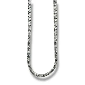 14K W Gold 18" 5.70ctw E/VS1 Lab Created Diamond Tennis Necklace