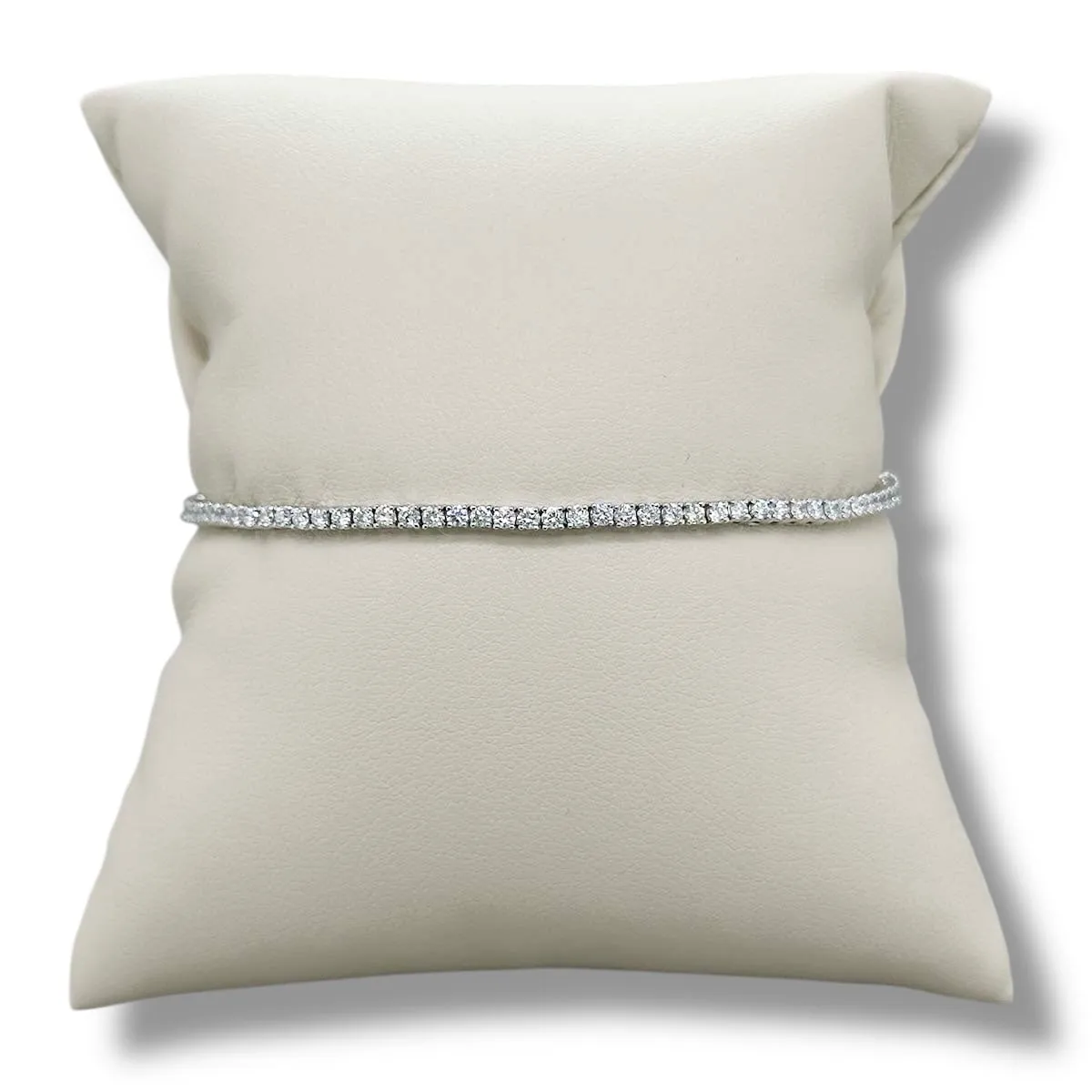 14K W Gold 2.00ctw E/VS1 Lab-Created Diamond Tennis Bracelet