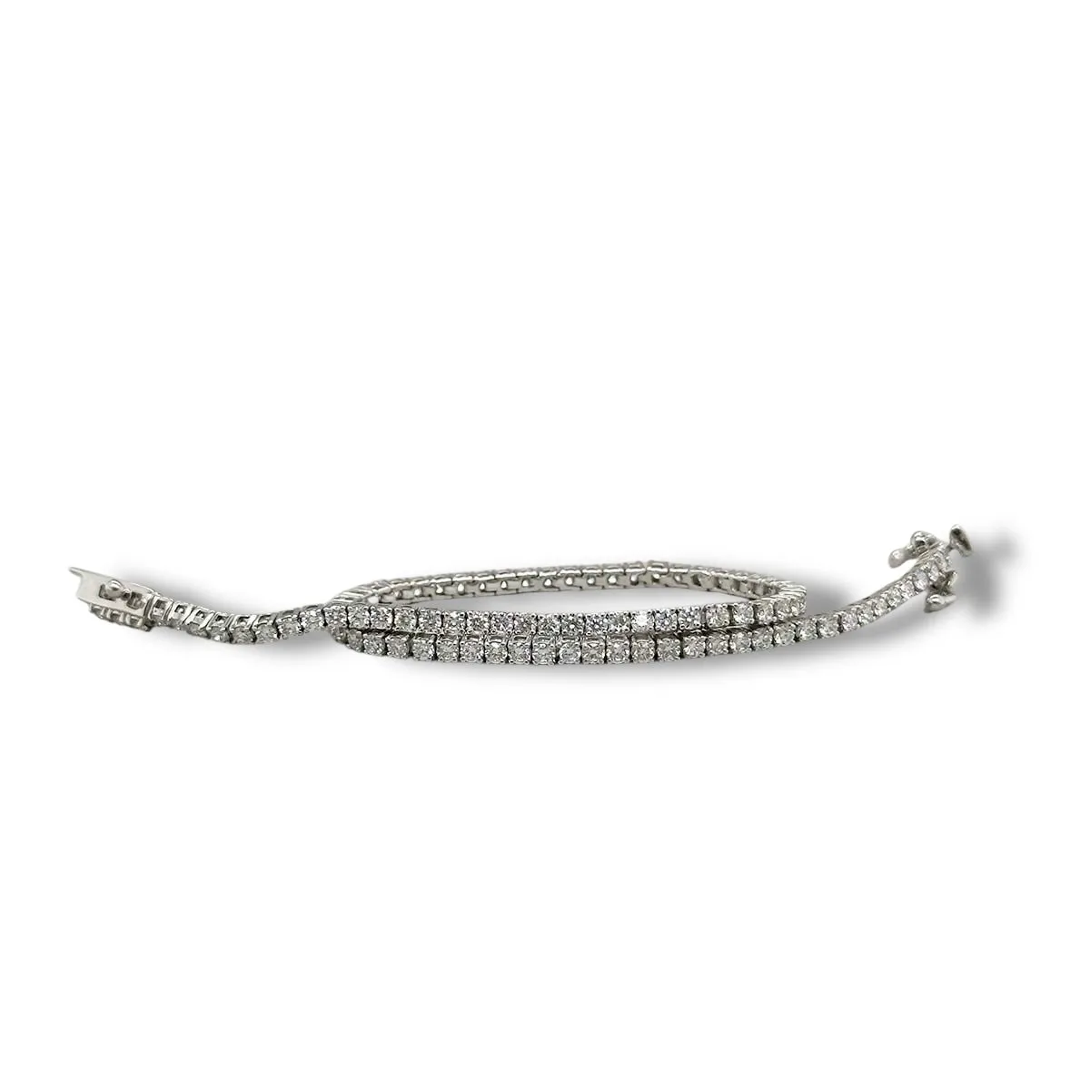 14K W Gold 2.00ctw E/VS1 Lab-Created Diamond Tennis Bracelet