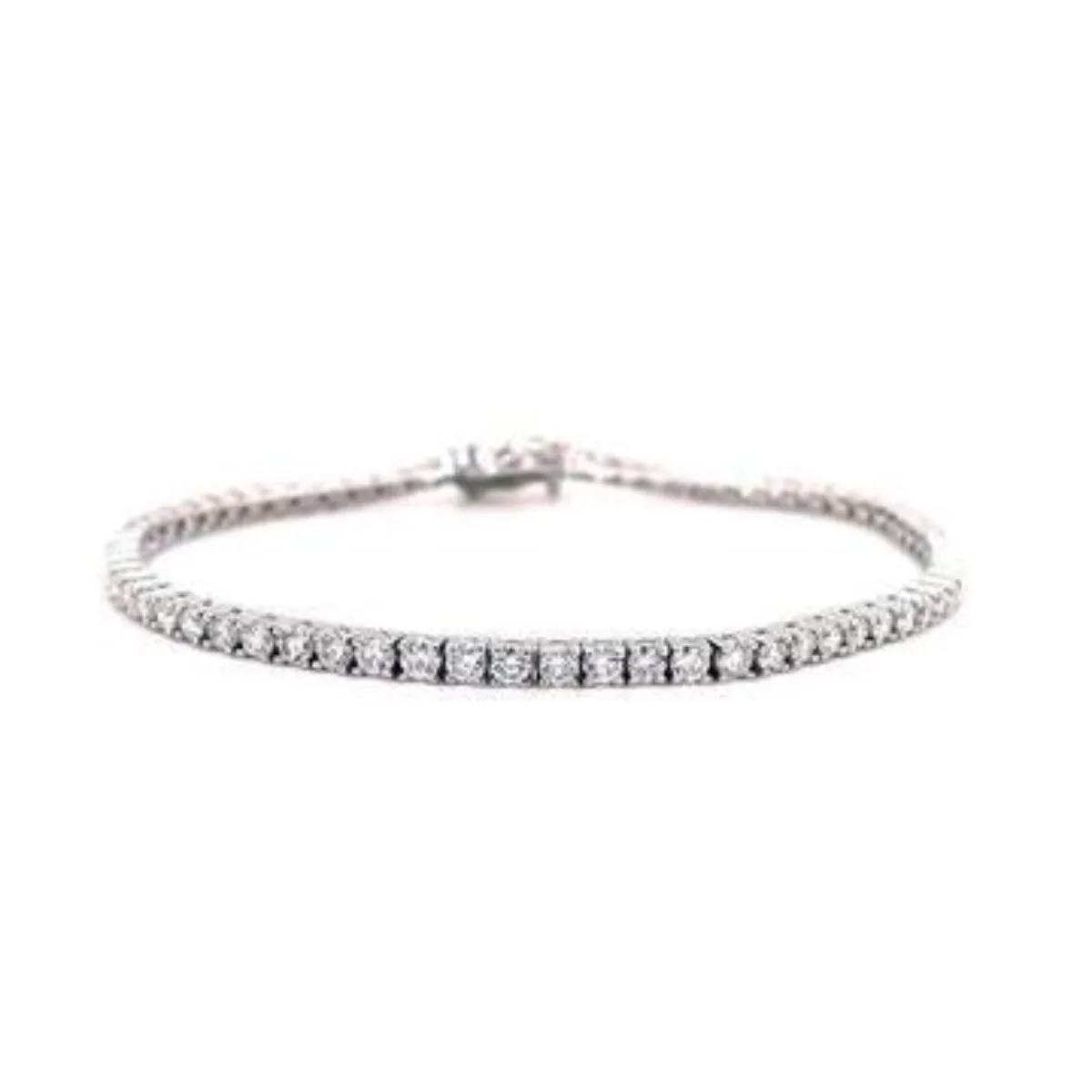 14K W Gold 2cttw F-SI2 Diamond Tennis Bracelet