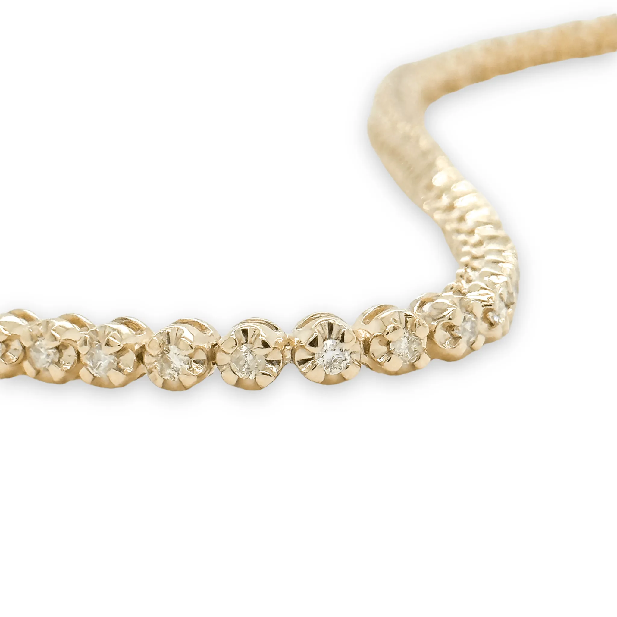 14K Y Gold 1.00cttw J/SI2 Diamond Tennis Bracelet