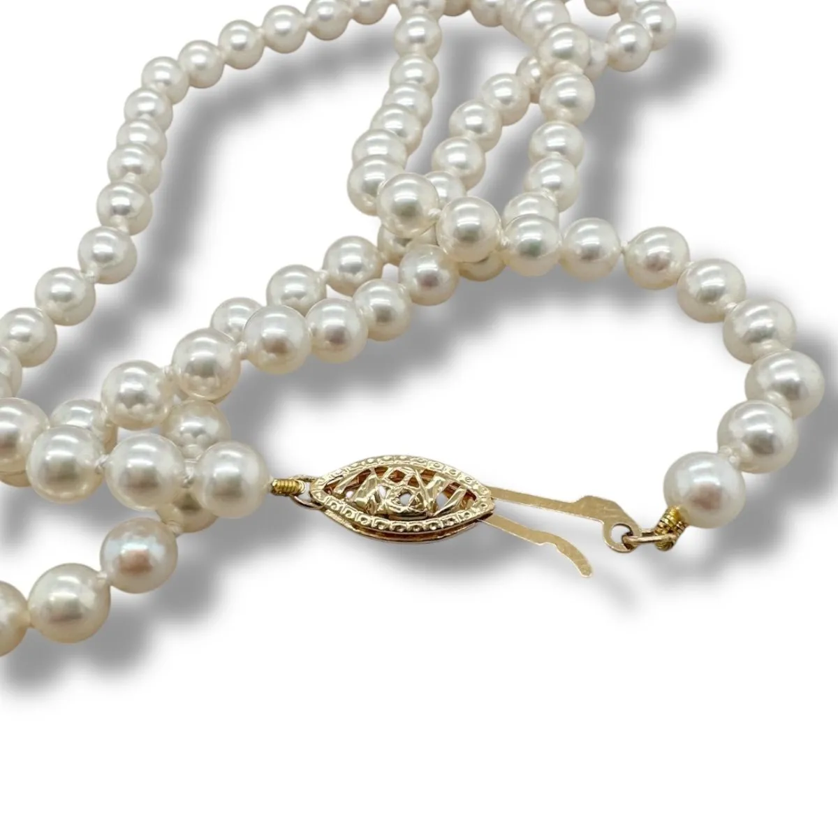 14K Y Gold 16" 4.5X5mm FWP Necklace