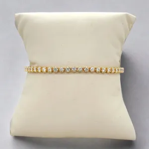 14K Y Gold 2.50ctw I/SI2 Diamond Tennis Bracelet