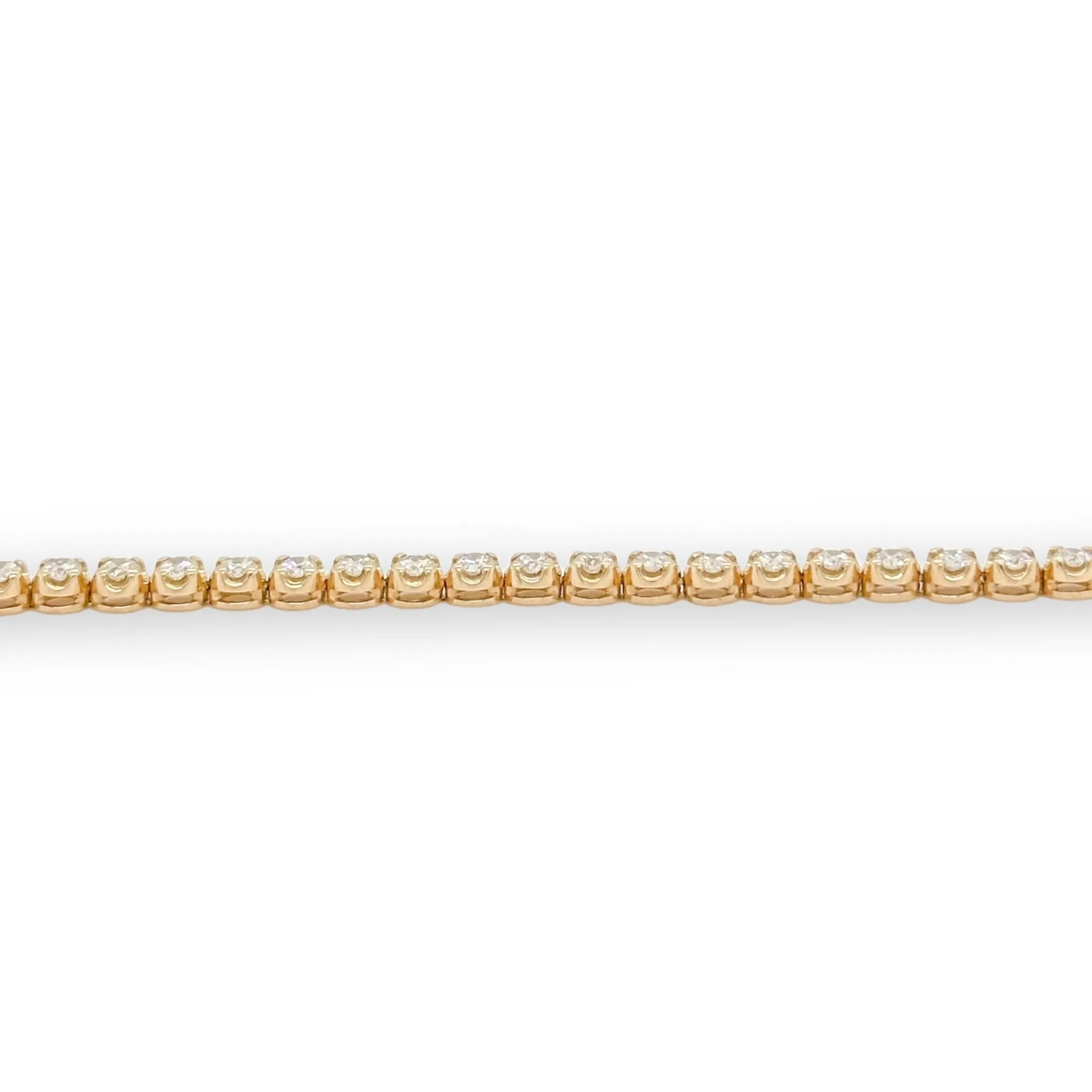 14K Y Gold 2.50ctw I/SI2 Diamond Tennis Bracelet