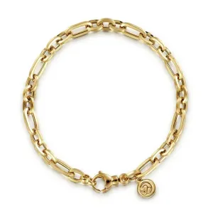 14K Y Gold 7" 4.2mm Hollow Link Bracelet