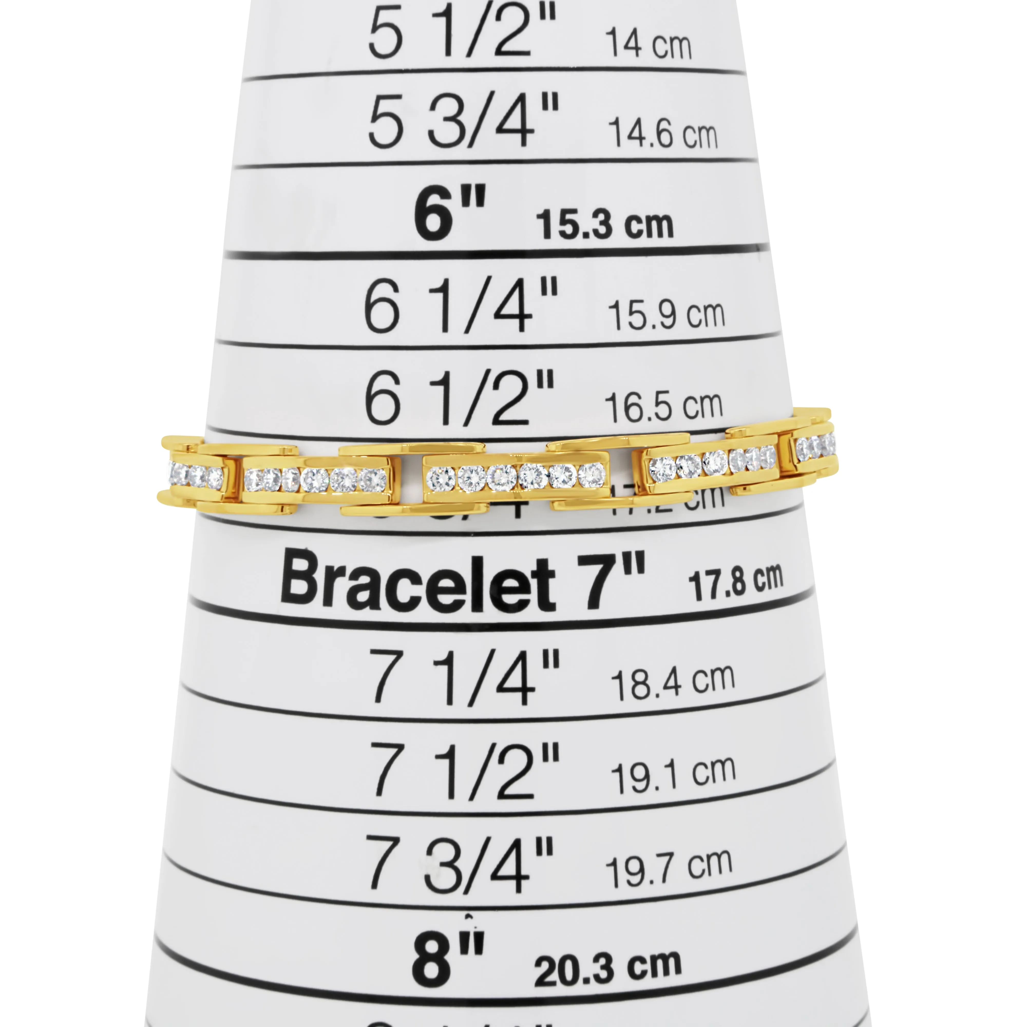 14kt Yellow Gold Diamond Tennis Bracelet