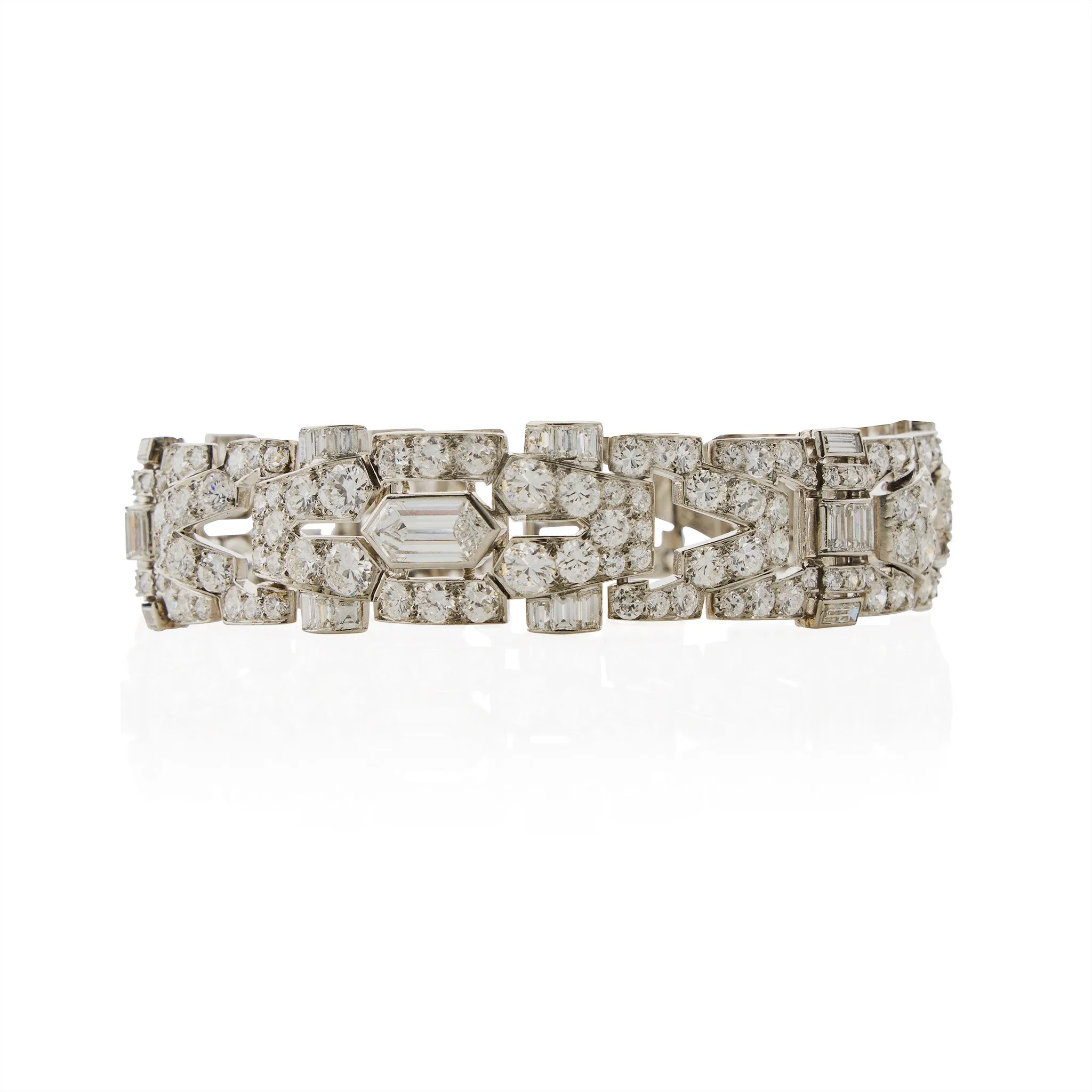 1930s Art Deco Diamond Bracelet