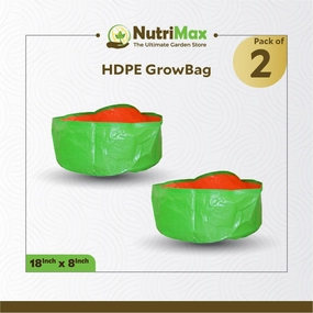 200 GSM HDPE Grow Bags 18 inch x 8 inch Outdoor Plant Bag classic flowerpot  