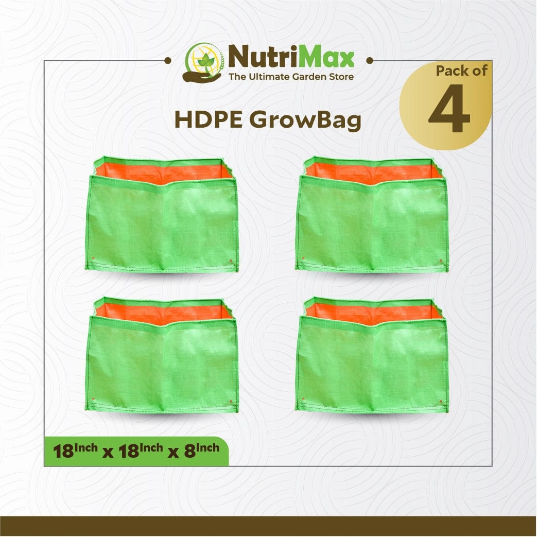 200 GSM HDPE Grow Bags 18 x18 x 8 inch Outdoor Plant Bag