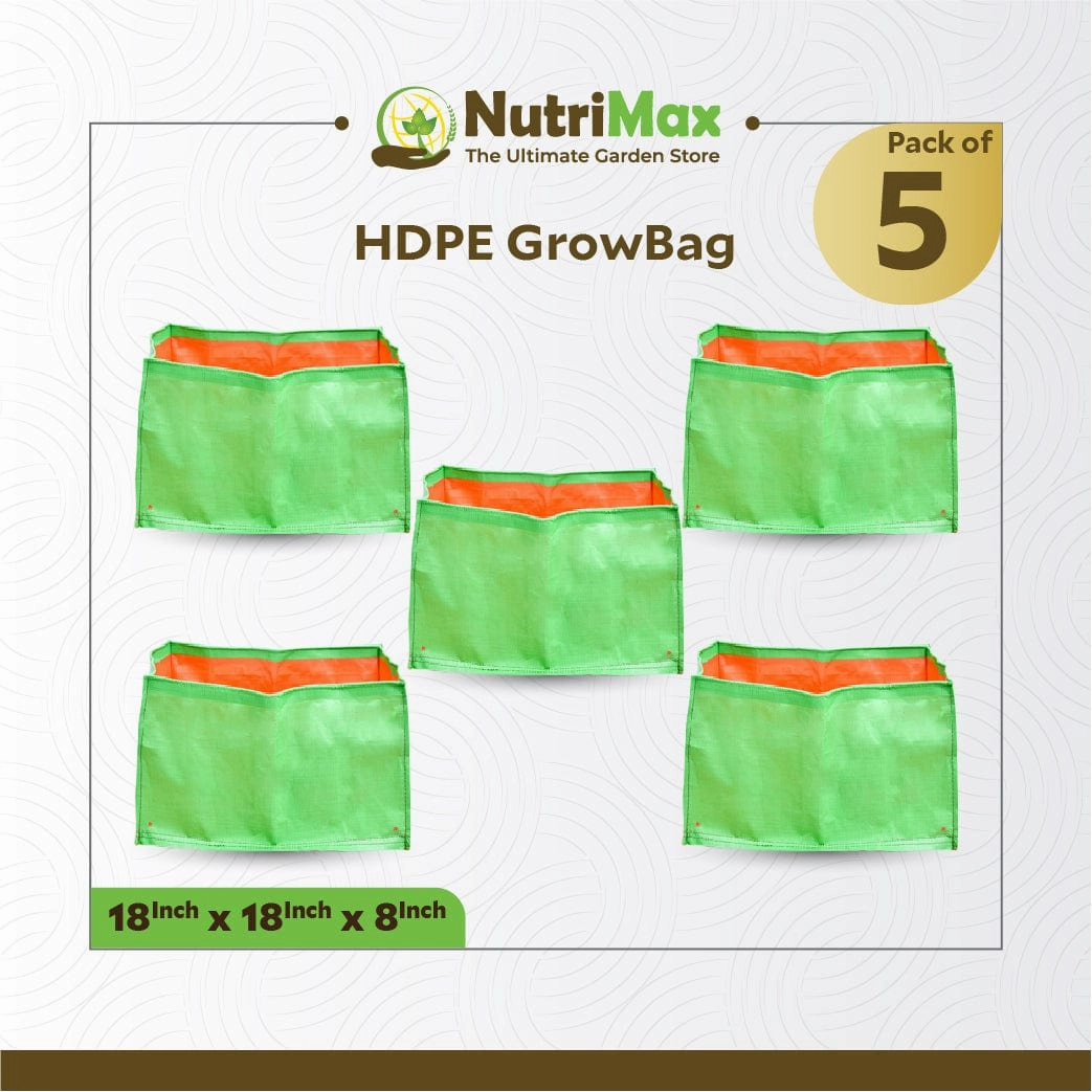 200 GSM HDPE Grow Bags 18 x18 x 8 inch Outdoor Plant Bag
