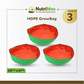 200 GSM HDPE Grow Bags 24 inch x 6 inch Outdoor Plant Bag classic flowerpot  