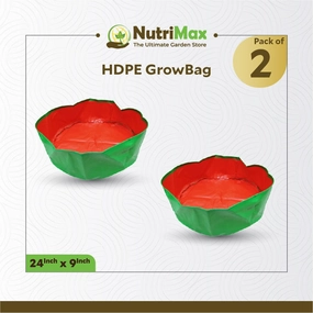 200 GSM HDPE Grow Bags 24 inch x 9 inch Outdoor Plant Bag classic flowerpot  
