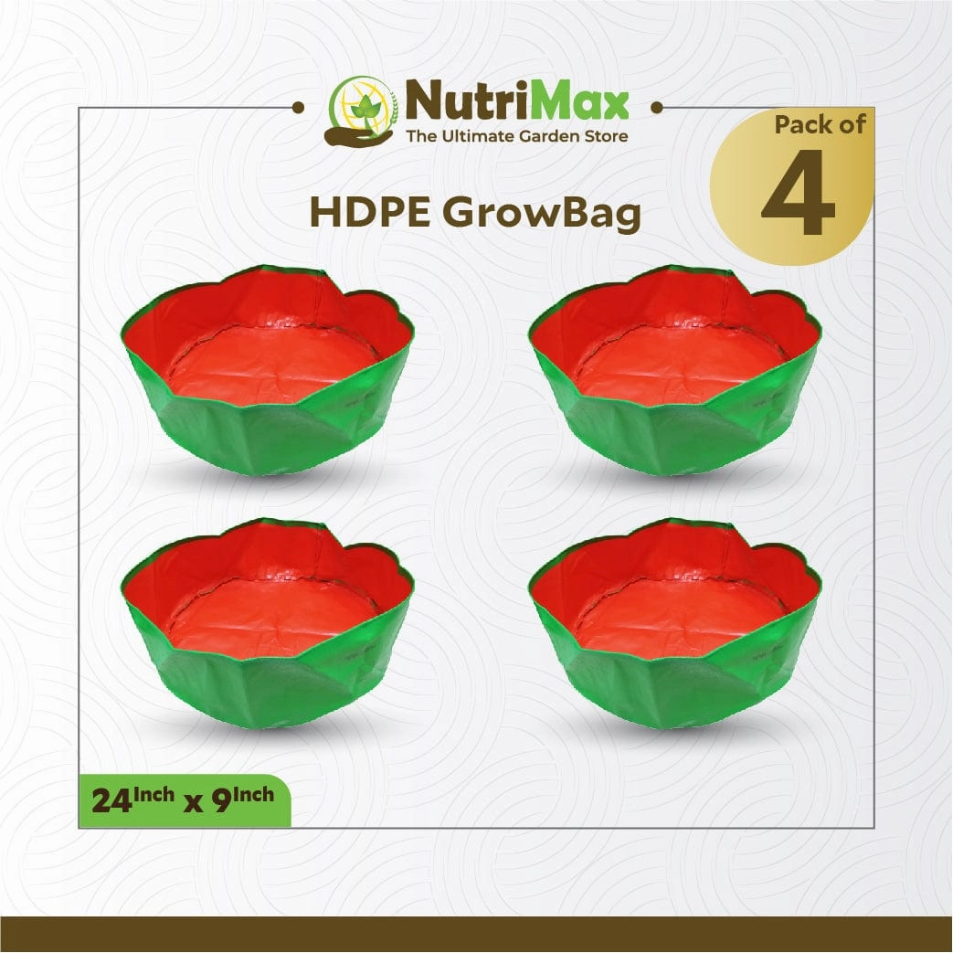 200 GSM HDPE Grow Bags 24 inch x 9 inch Outdoor Plant Bag