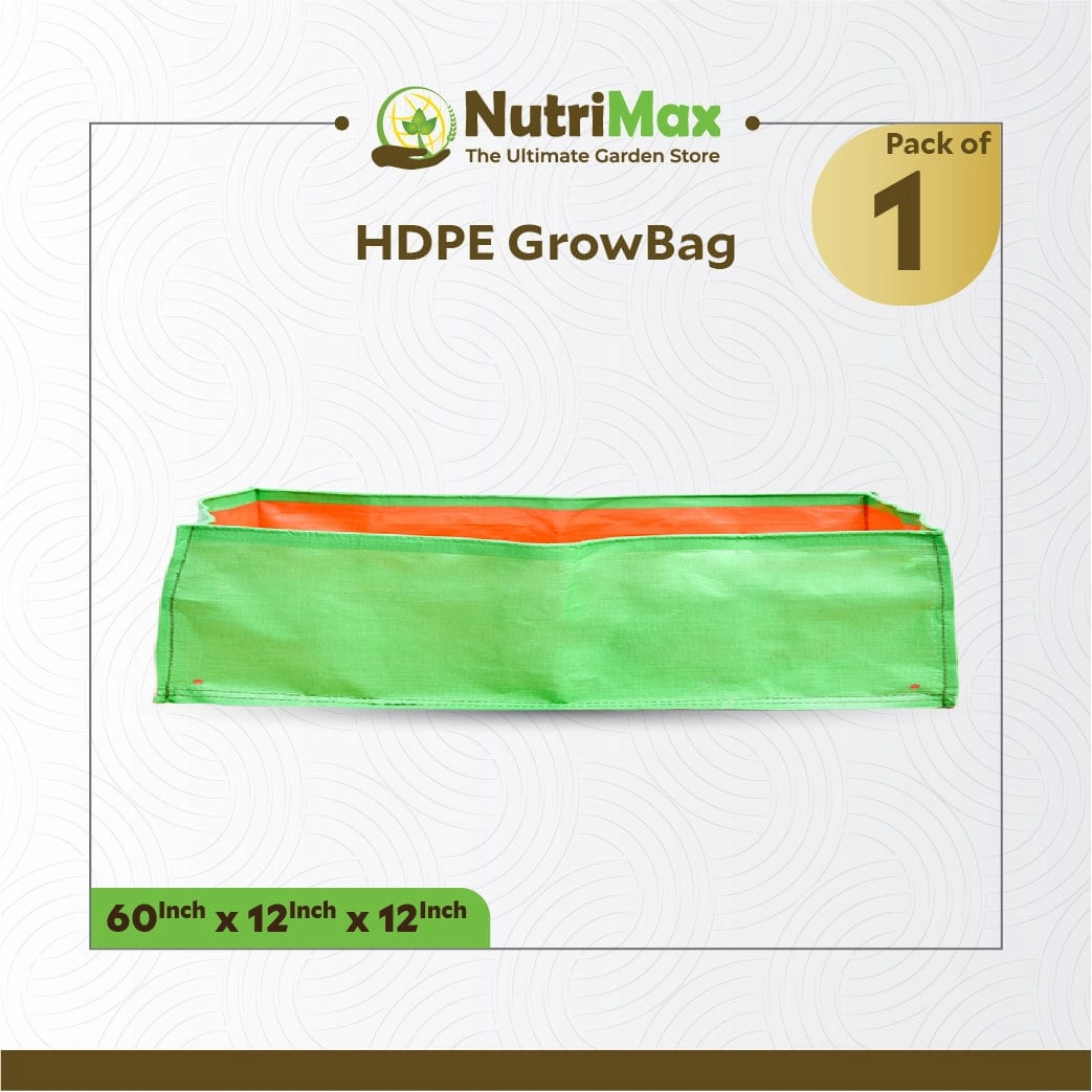 200 GSM HDPE Grow Bags 60 x 12 x 12 inch Outdoor Plant Bag