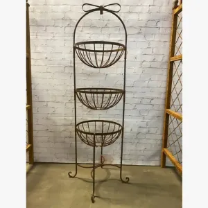 3 Tier Stand with Scrolls Planter or Store Display decorative plants  