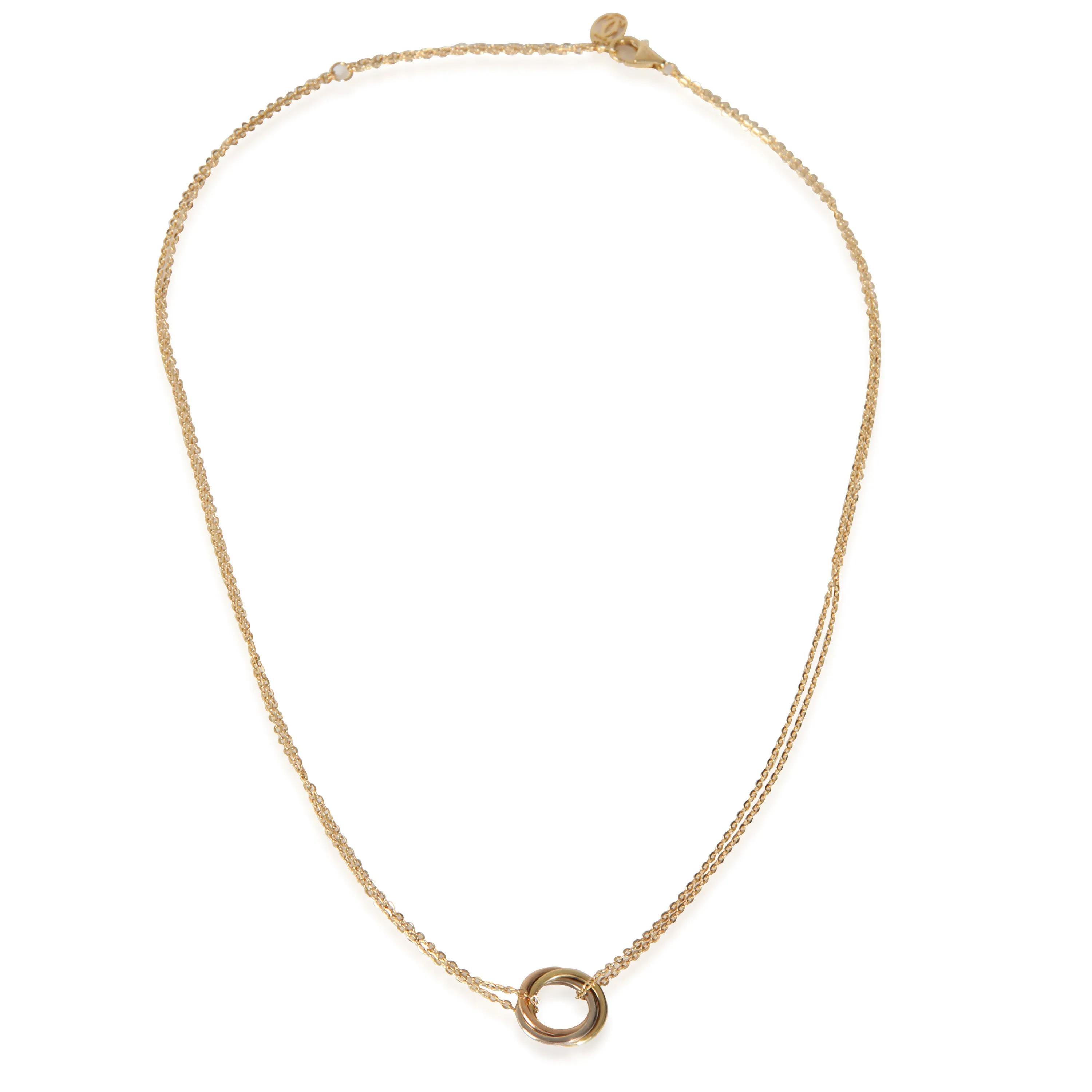 3-Tone Gold  Mini Model Trinity Pendant