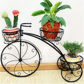3-Tier Garden Cart Planter Stand Tricycle Plant Holder cactus succulent plant  