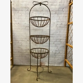 3 Tier Stand with Scrolls Planter or Store Display cactus succulent plant  