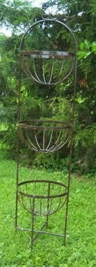 3 Tier Stand with Scrolls Planter or Store Display