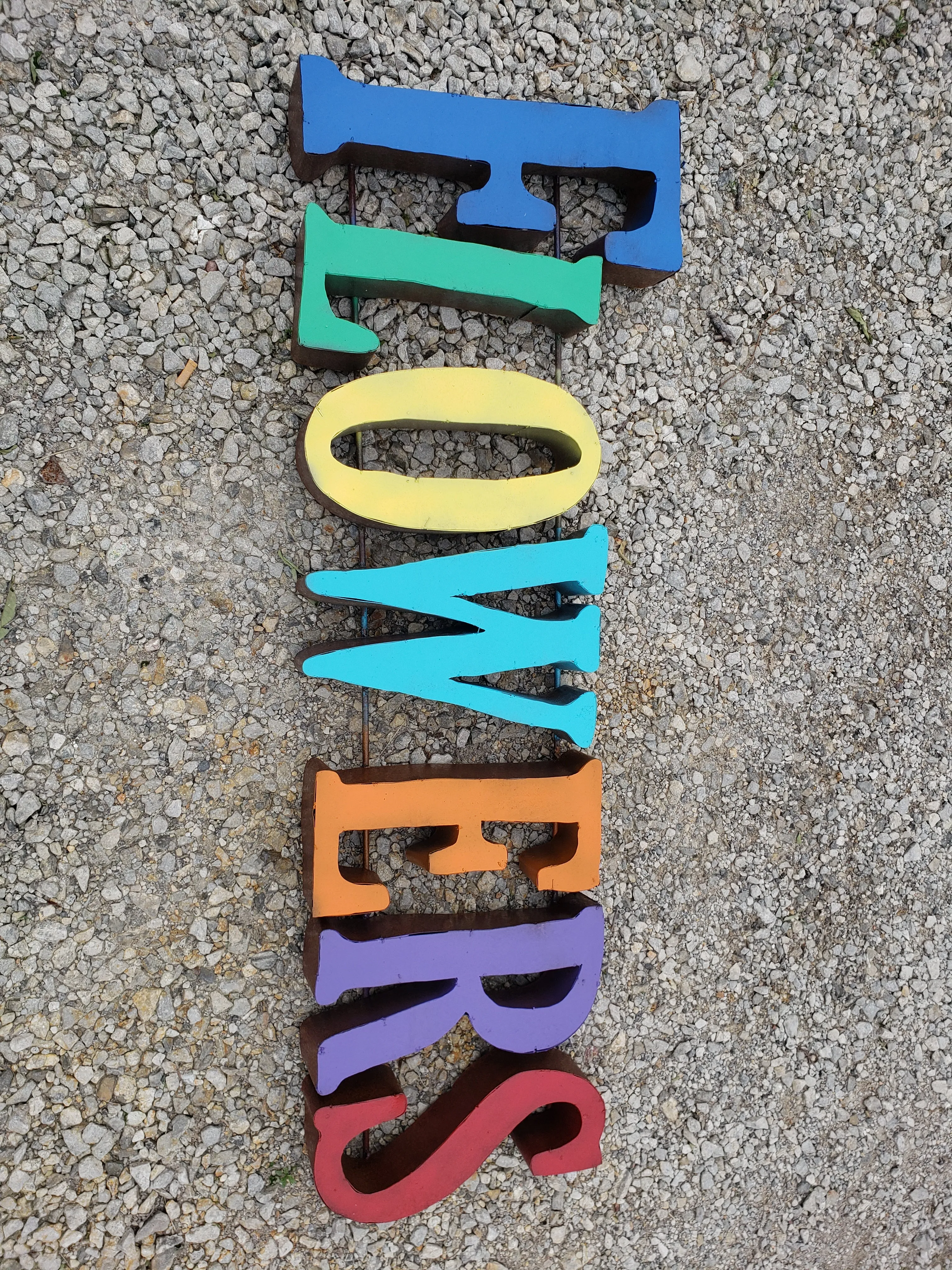 3D Flowers Sign