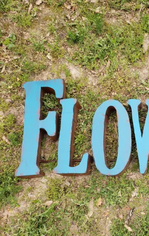 3D Flowers Sign decorative plants  