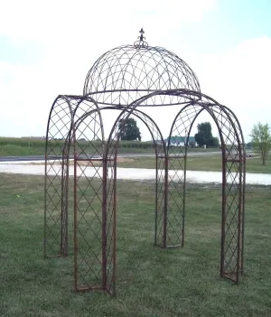 4 Arch Gazebo decorative plants  
