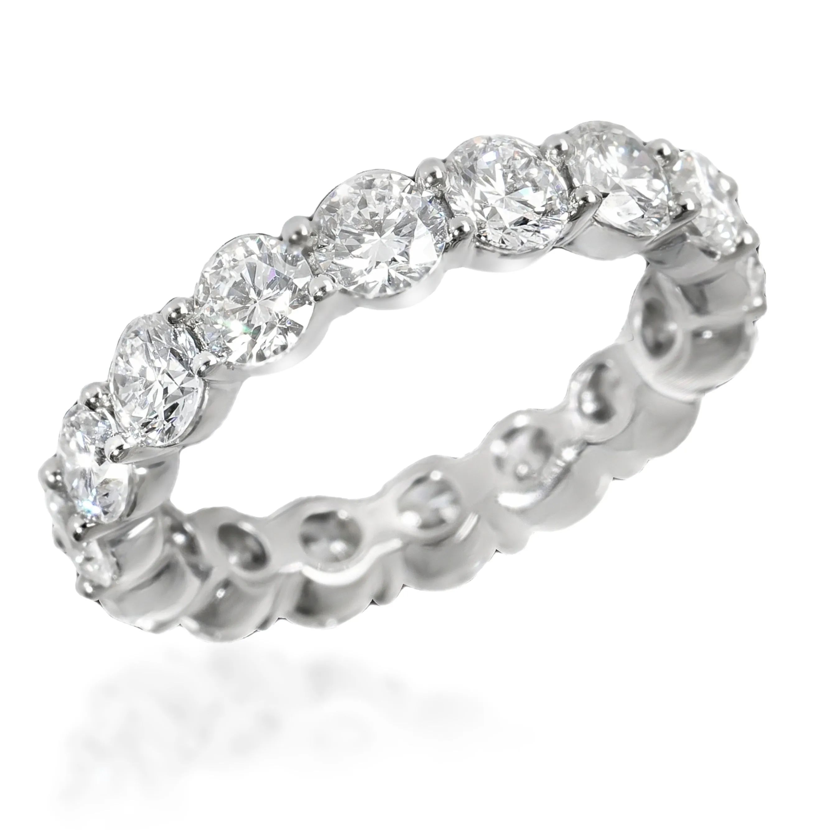 4 ctw White Gold Lab-Grown Diamond Wedding Band