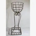 40" Square Round Urn Vintage Plant Stand