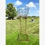 40" Square Round Urn Vintage Plant Stand