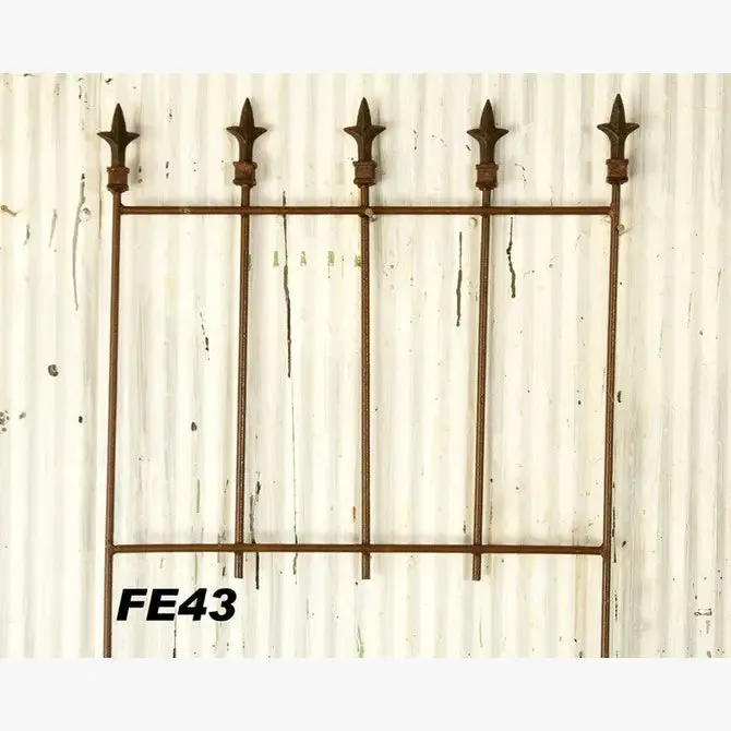 5 Finial Fence Simple Iron Plain decorative plants  