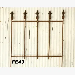 5 Finial Fence Simple Iron Plain decorative plants  