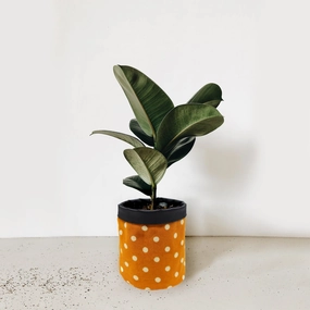 5 inch Cotton Orange Pot Planter Bag desktop planter  