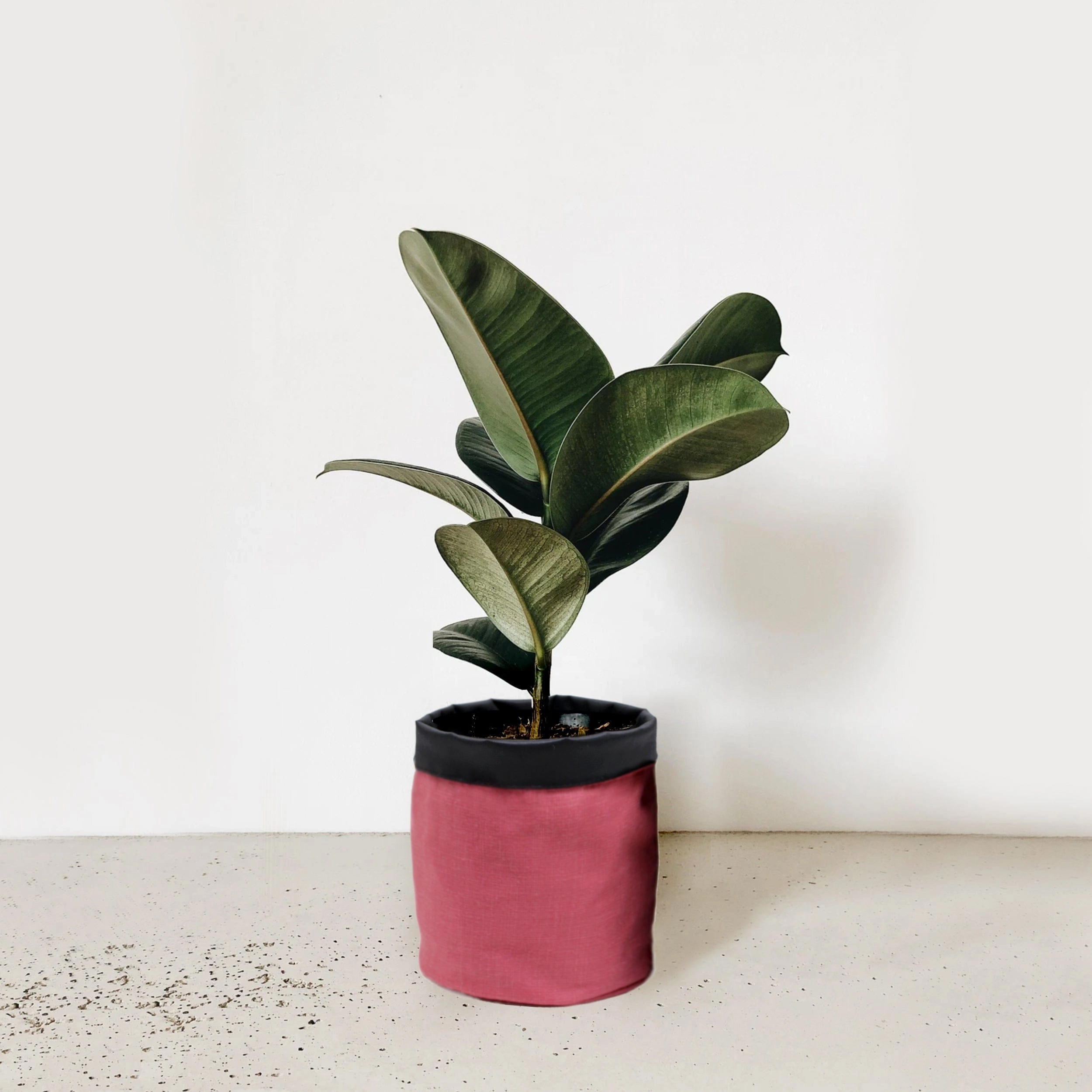 5 inch Cotton Pink Pot Planter Bag desktop planter  