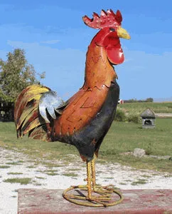 5ft Metal Rooster