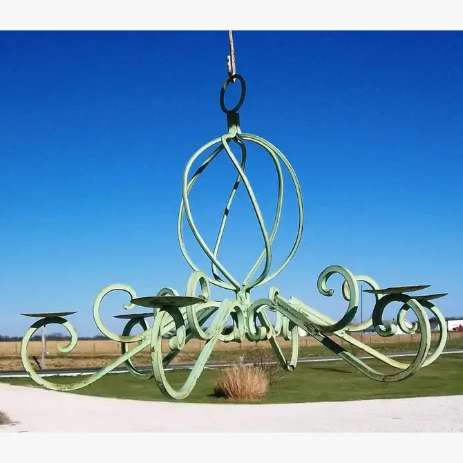 6 Candle Chandelier for Interior or Exterior Landscaping