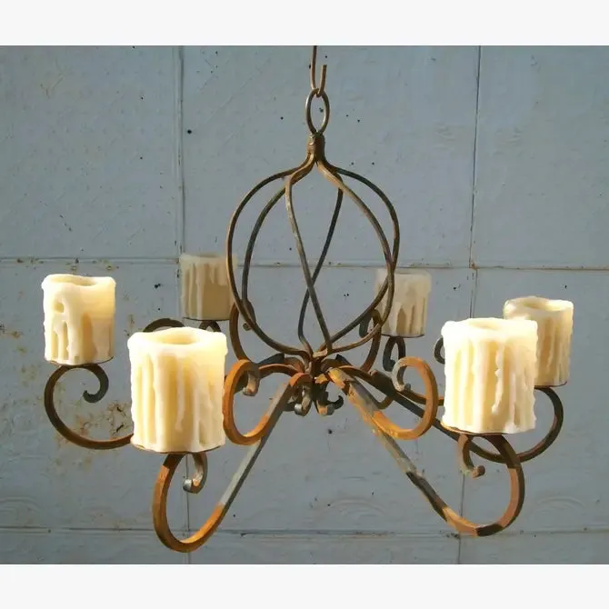 6 Candle Chandelier for Interior or Exterior Landscaping