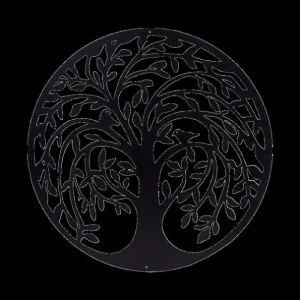 60cm Tree of Life & Birds Round Metal Wall Garden Art Sculpture V63-931321 dried flowers  