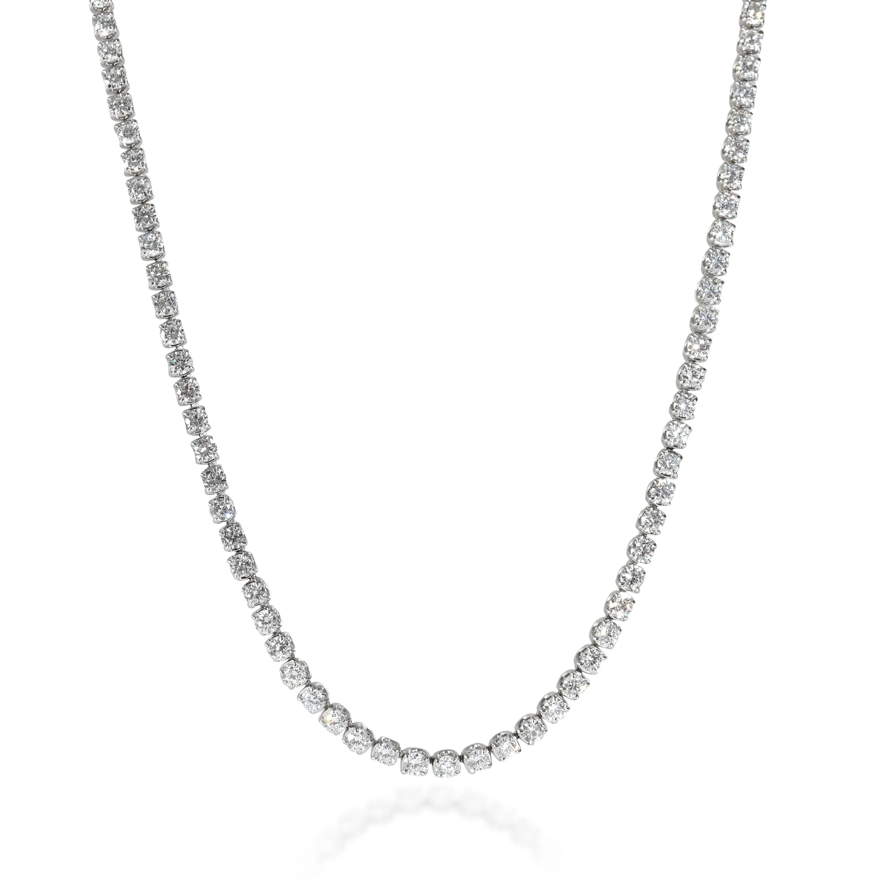 7 ctw White Gold Lab-Grown Diamond Necklace