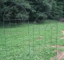 72"High Mission Trellis62"High After Staking into Ground32"W decorative plants  