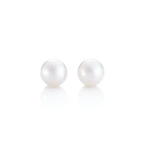 7mm White Akoya Pearl Earrings