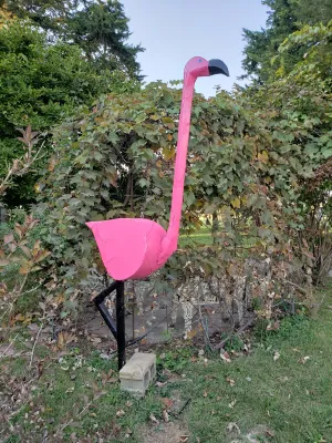 8ft Pink Flamingo decorative plants  