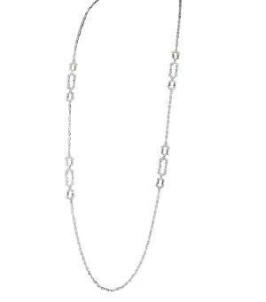 9.20ctw Diamond by the Yard Chain 18K Gold VVS2 Clarity F Color Necklace