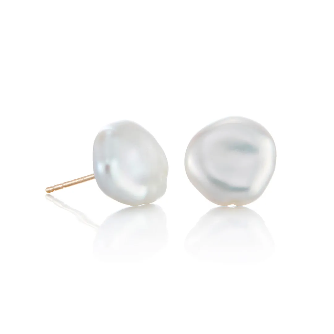 9mm Keshi Pearl Earrings